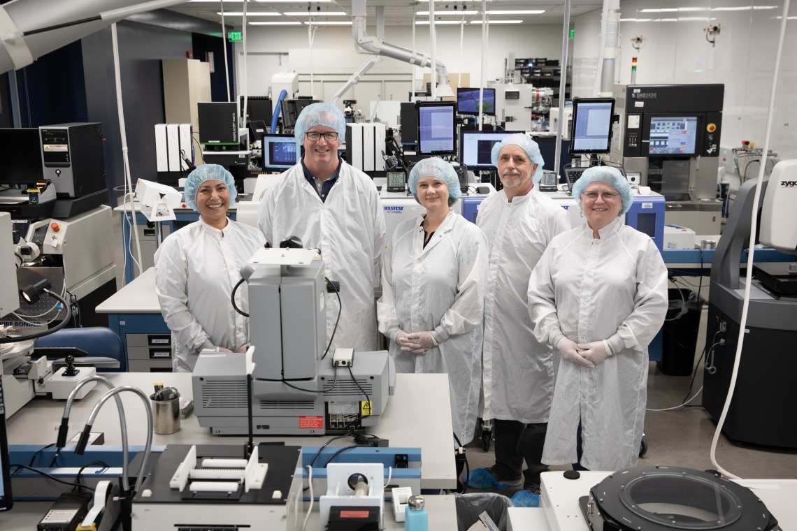 ITL staff in cleanroom